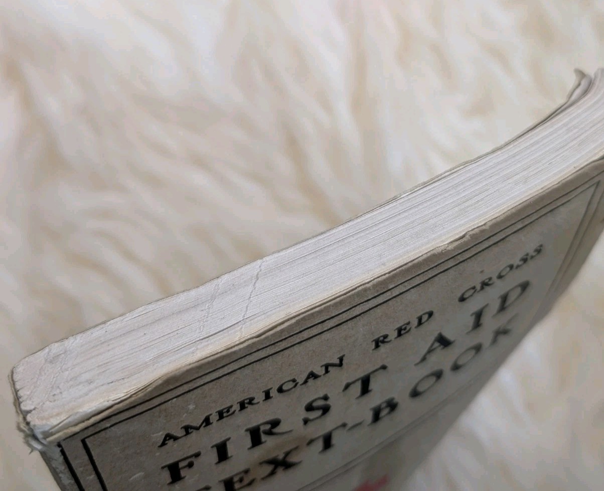 American Red Cross First Aid Textbook Revised 1940 Corrected Reprint Vintage