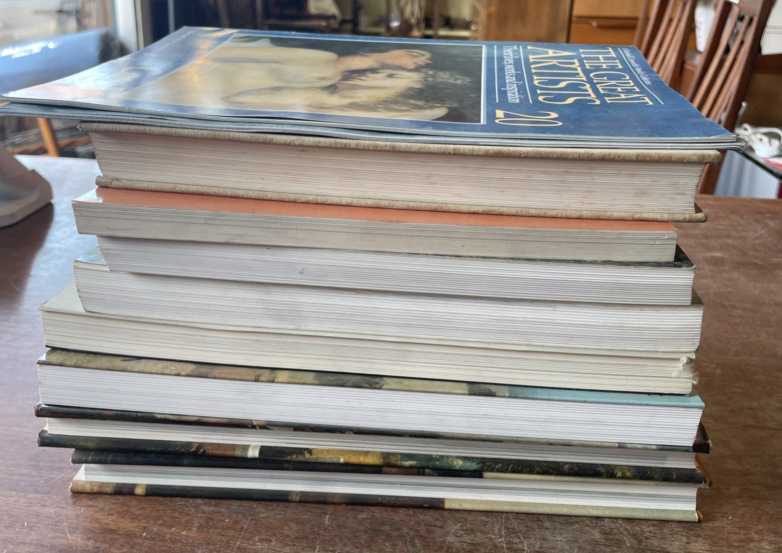 Job Lot Art Gallery Museum Books Catalogue Paintings /the Great Artists X10 #1