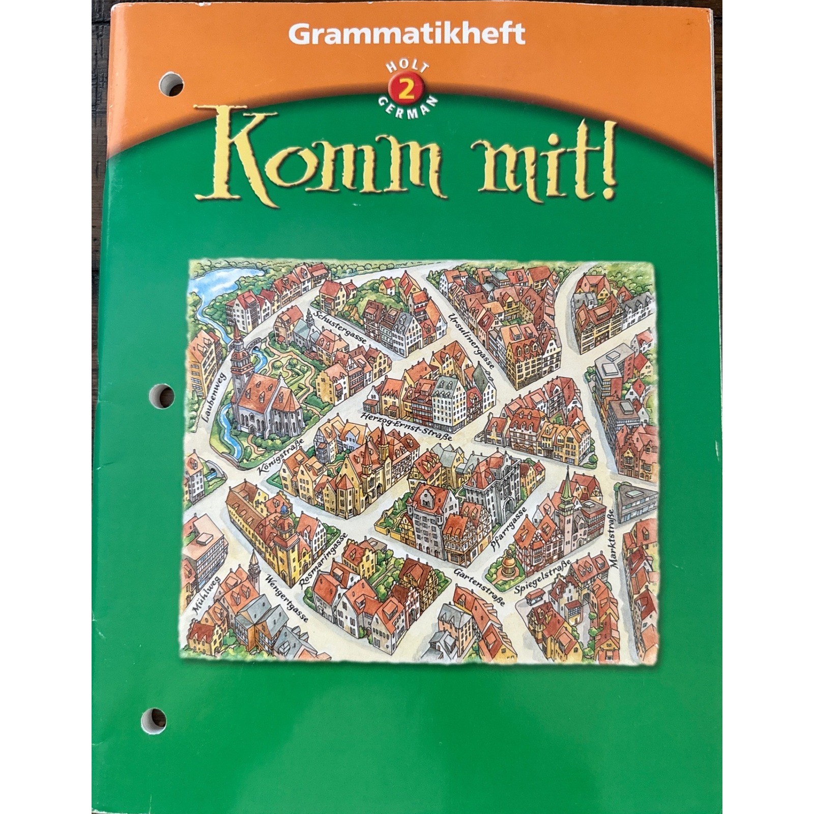 Komm Mit Holt German Level 2 Teacher Resource Lot Textbook VHS Guides