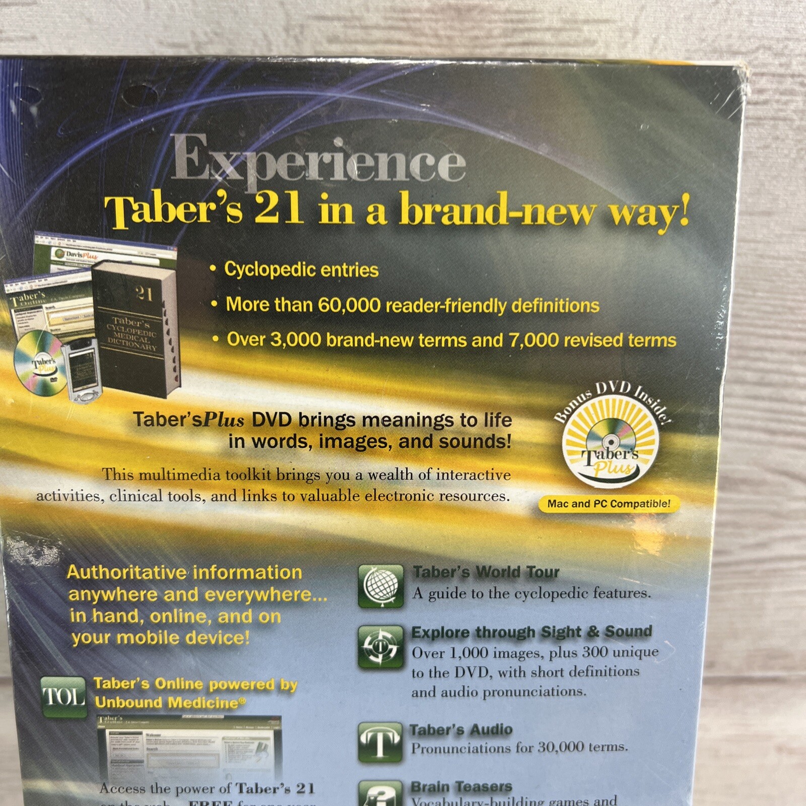 Taber’s Cyclopedic Medical Dictionary by Donald Venes #21 Hardcover w/ DVD NEW!