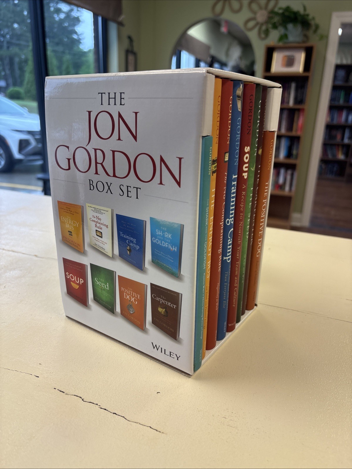 The Jon Gordon Box Set – 8 Hardcover Books w/ Dust Jackets in Slipcase 1H