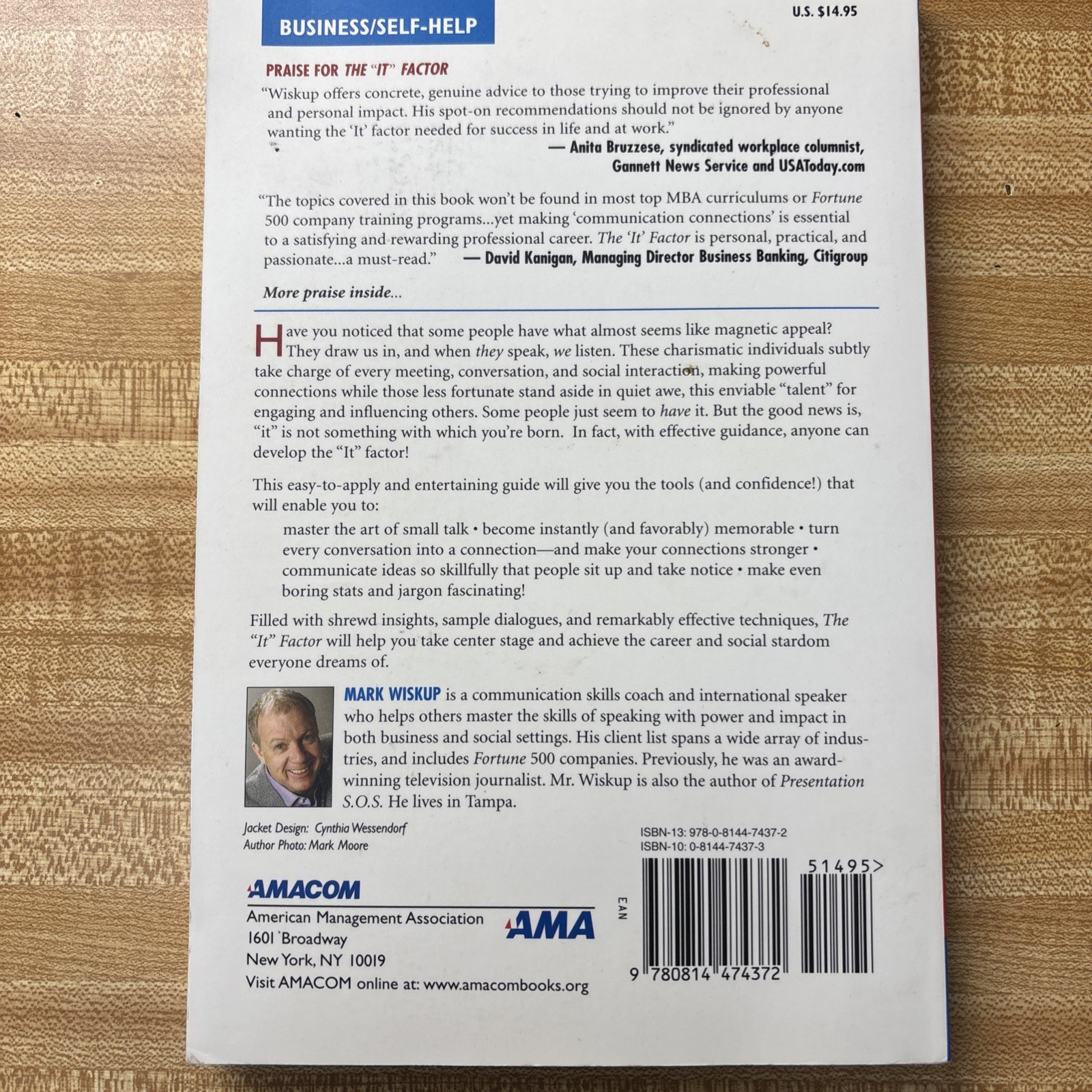 It Factor : Be the One People Like, Listen to, and Remember by Mark Wiskup…