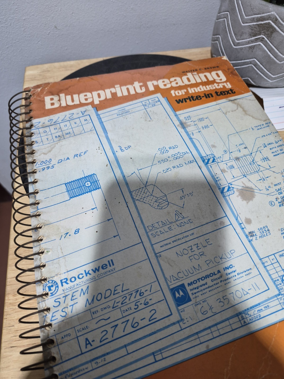 Blueprint Reading for Industry by Walter Brown 1972 Goodheart Willcox