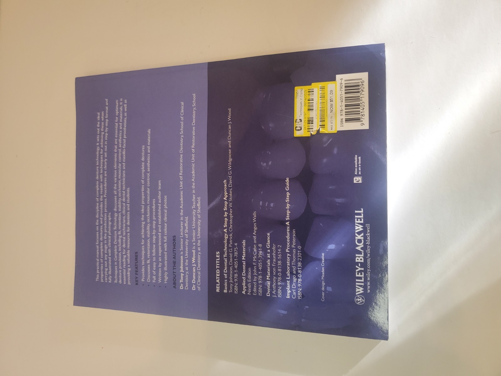 Techniques in Complete Denture Technology by Duncan J. Wood (2012, Trade…