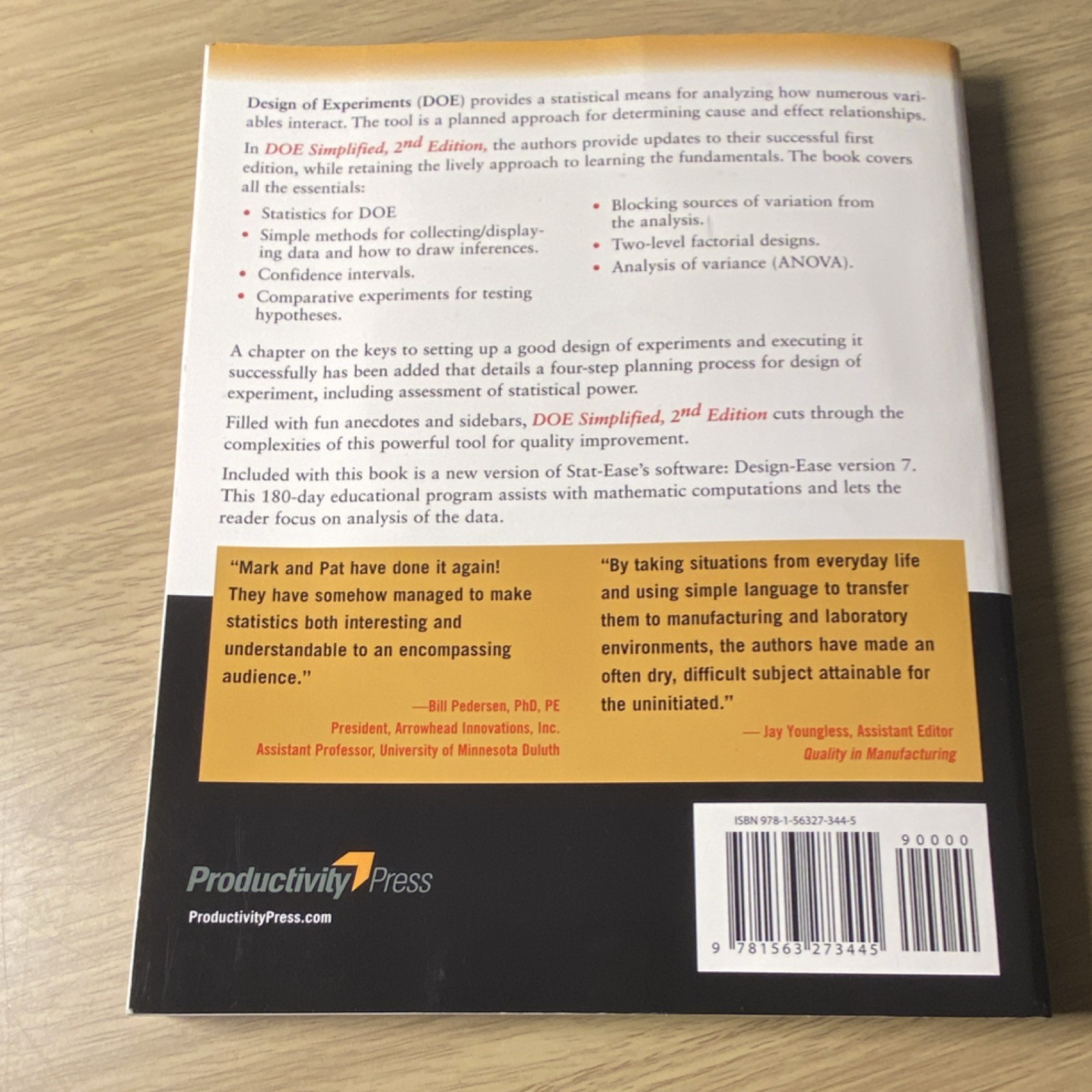 Productivity Press DOE Simplified 2nd Ed Anderson Whitcomb PB + Audio CD 2007