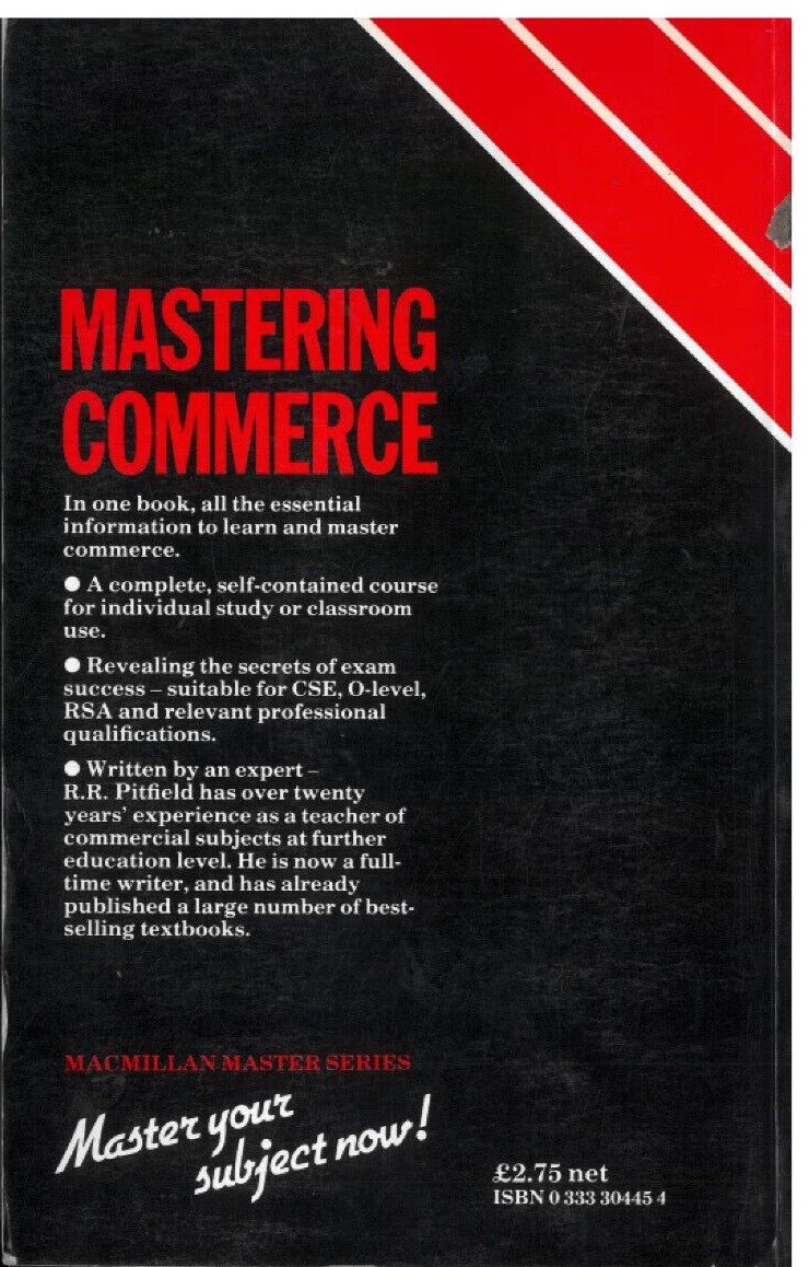 MASTERING COMMERCE TEXT BOOK 256 PAGES VERY HELPFUL