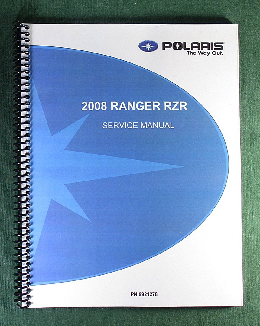 2008 Polaris RZR 800 Service Manual: 321 Pages & Protective Covers