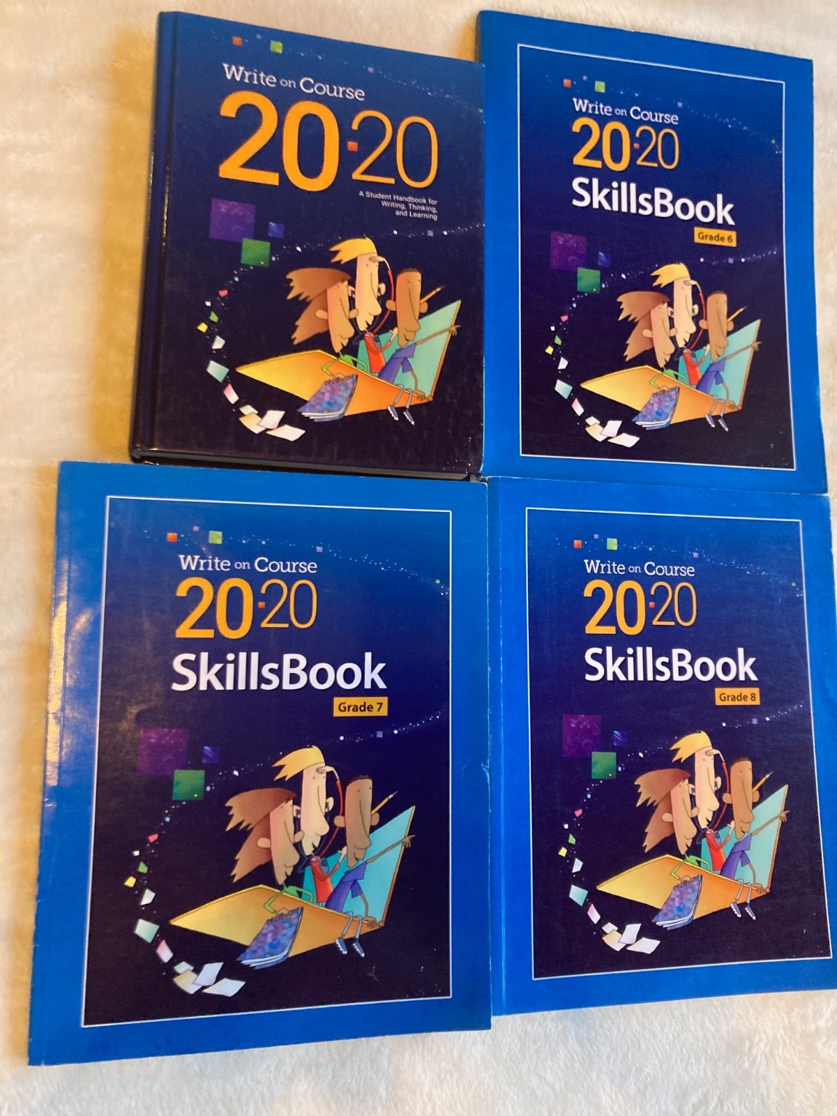 Write on Course 20-20 Student Handbook & 3 SkillsBooks Grades 6, 7 & 8 BRAND NEW