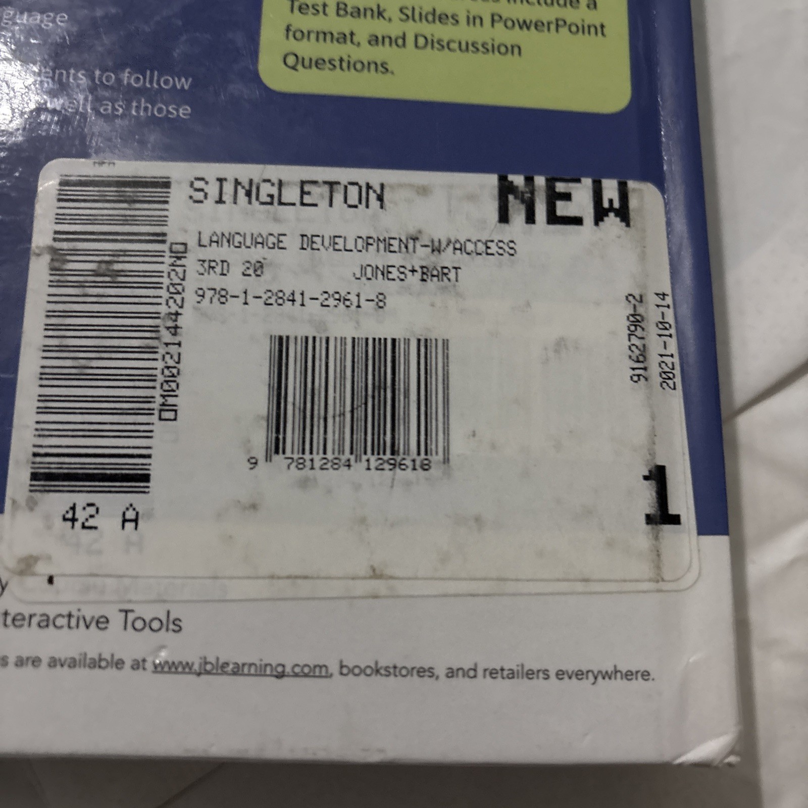 Language Development Foundations Processes Clinical Applications 3rd Edition HB