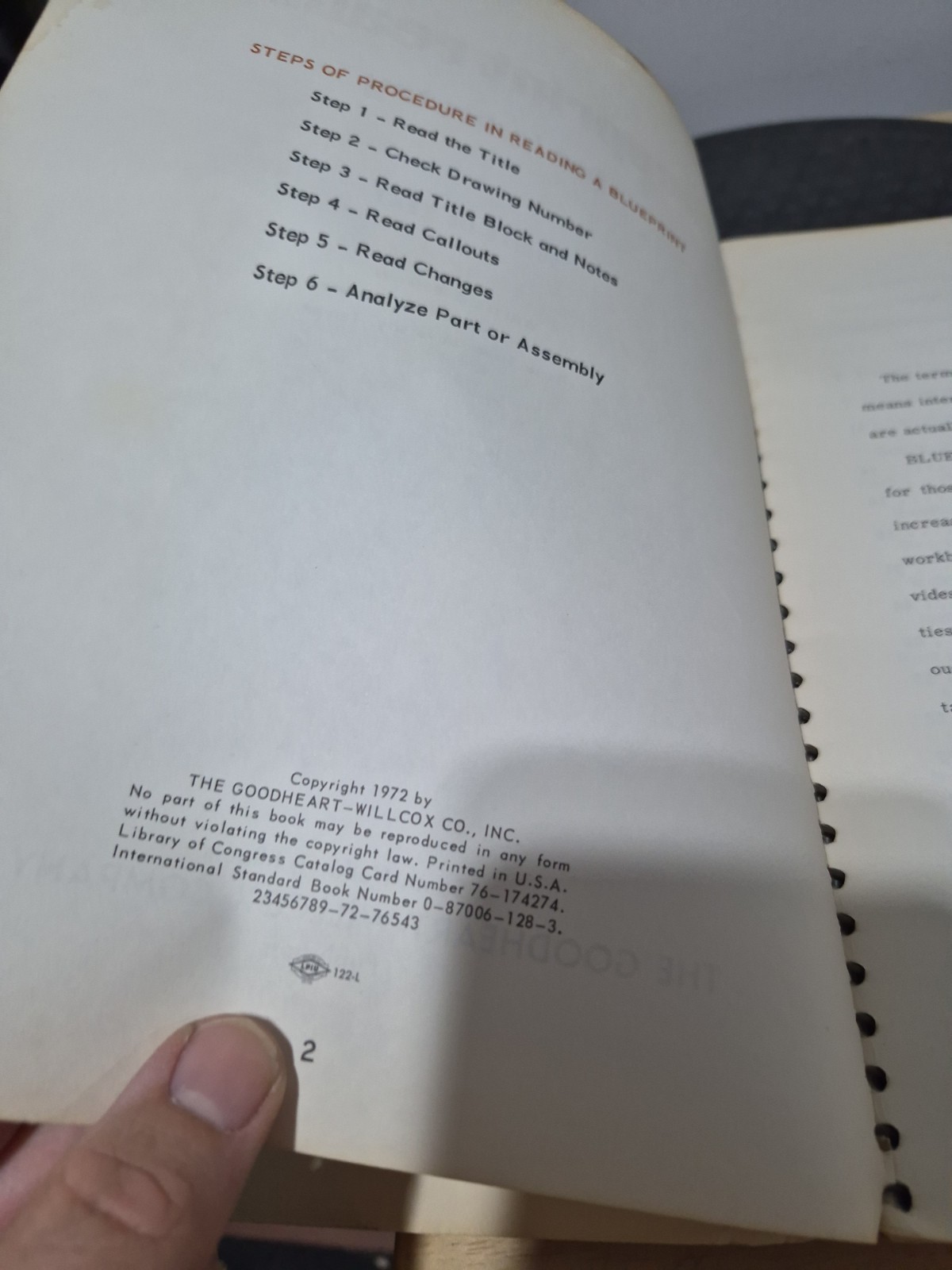 Blueprint Reading for Industry by Walter Brown 1972 Goodheart Willcox