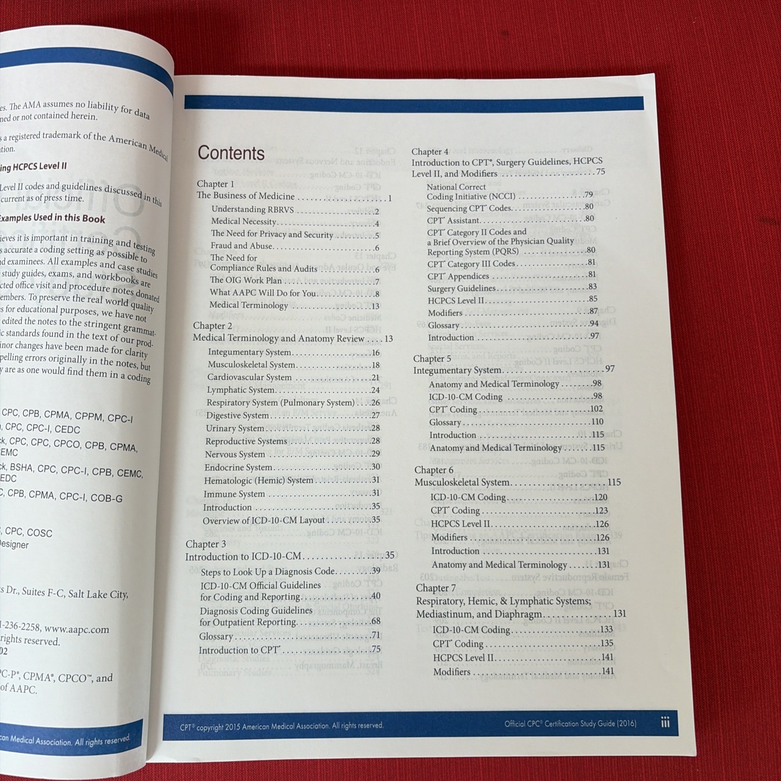 OFFICIAL CPC CERTIFICATION STUDY GUIDE 2016 By Aapc