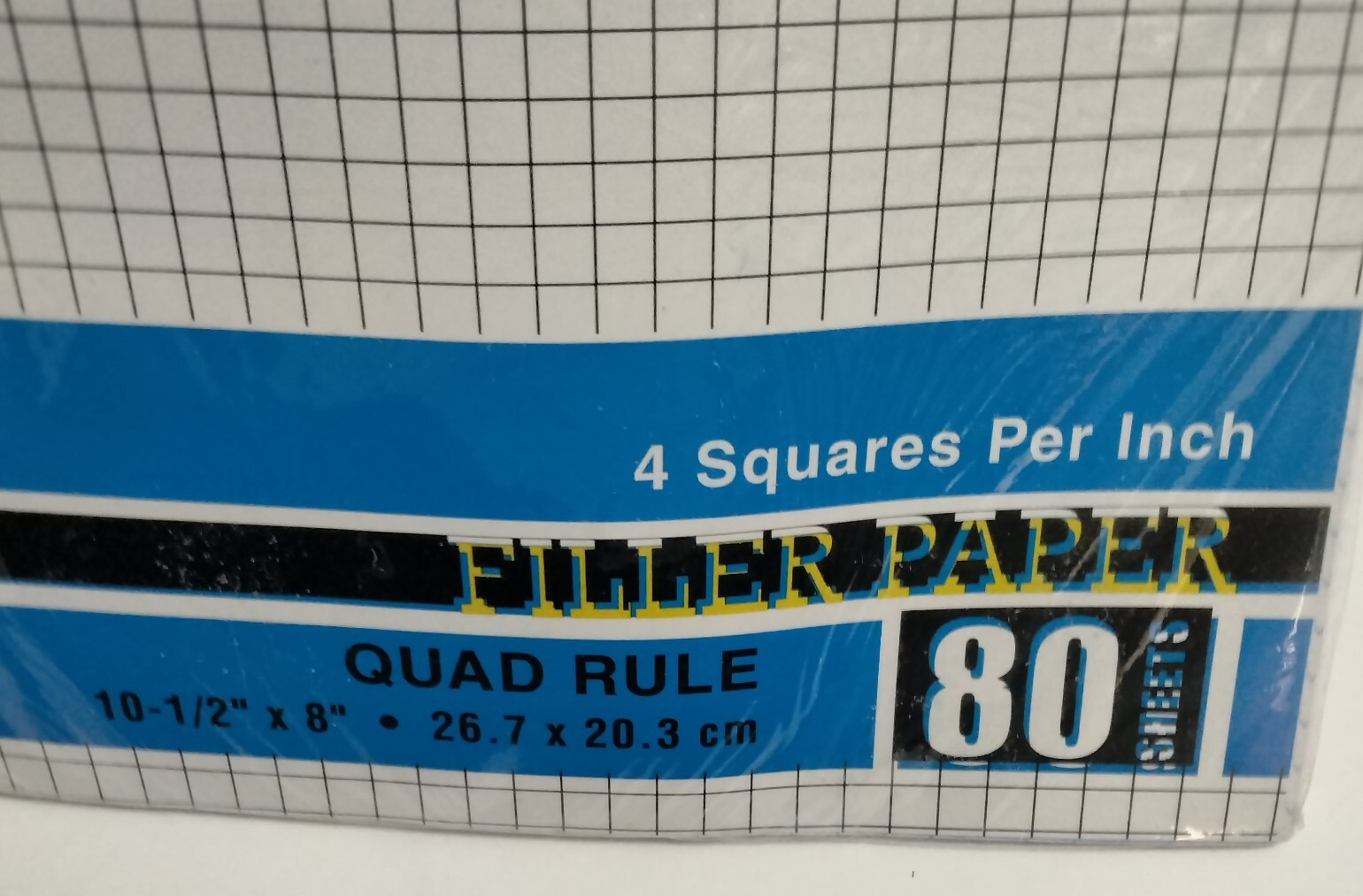 Quad Rule Loose Leaf Graph Paper 4 Squares/in Xpressit Pacific Intl Paper 80