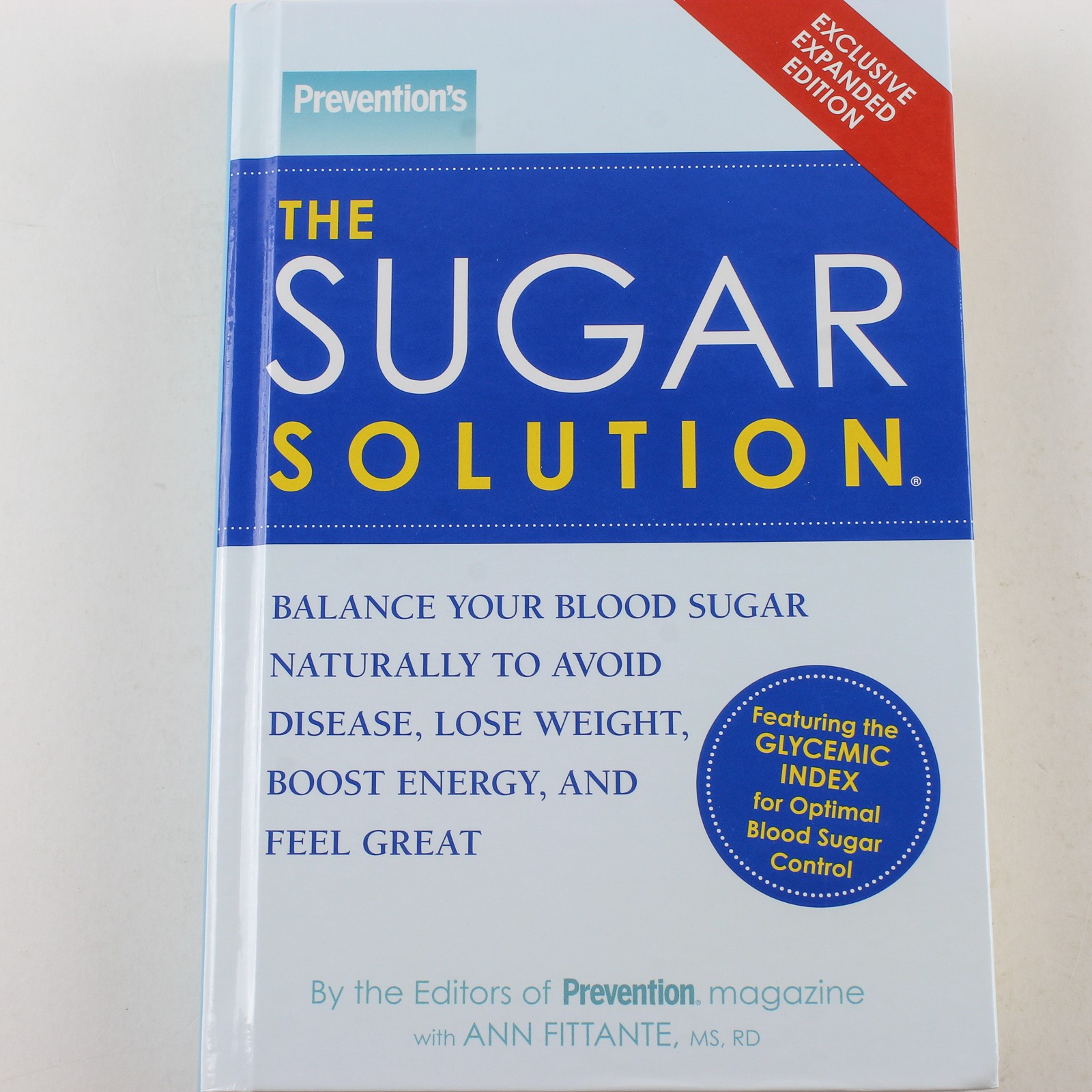 Prevention’s The Sugar Solution by Ann Fittante – Hardcover Book, Good Condition