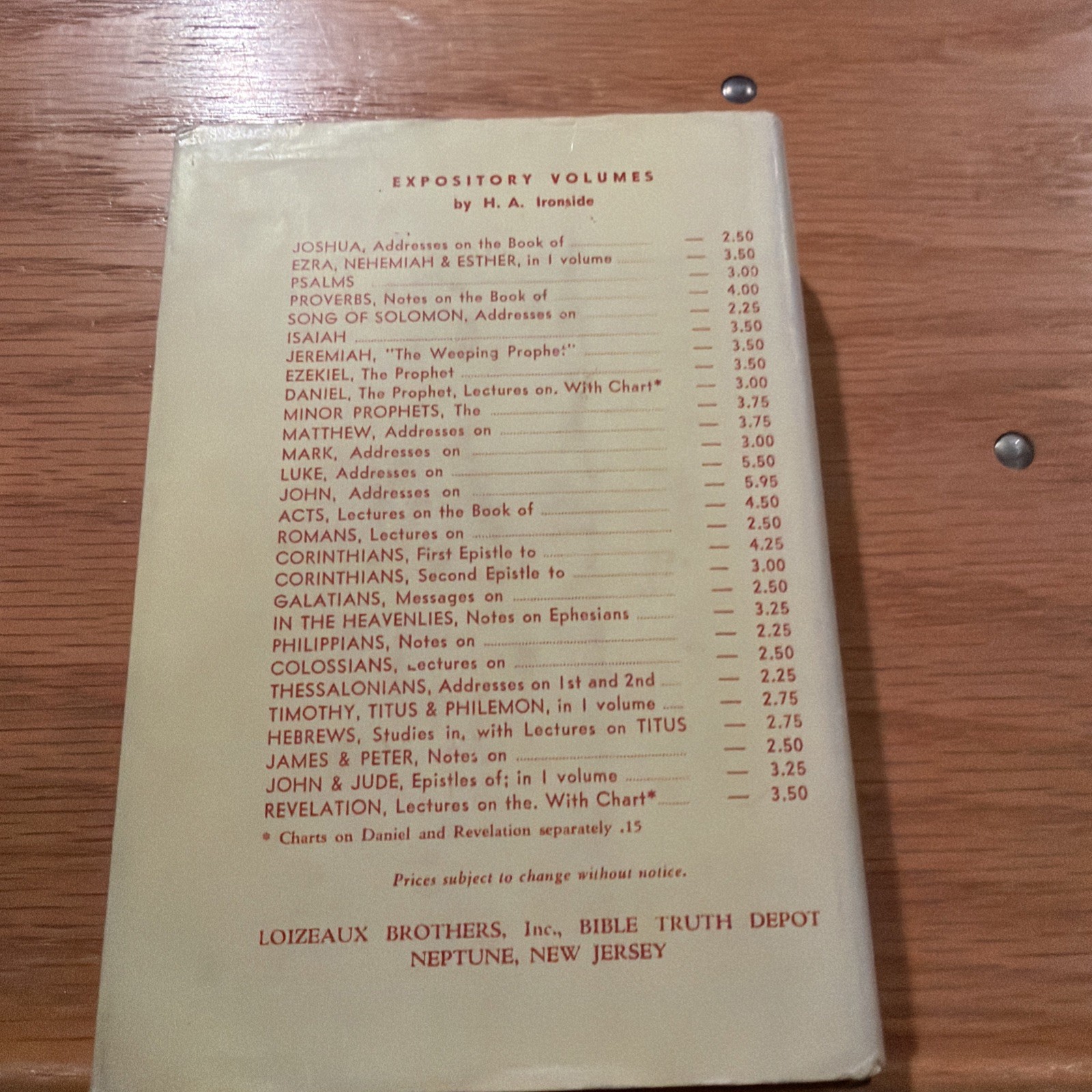 Notes on The Minor Prophets: H.A. Ironside Sixth Edition 1955 with Dust Cover
