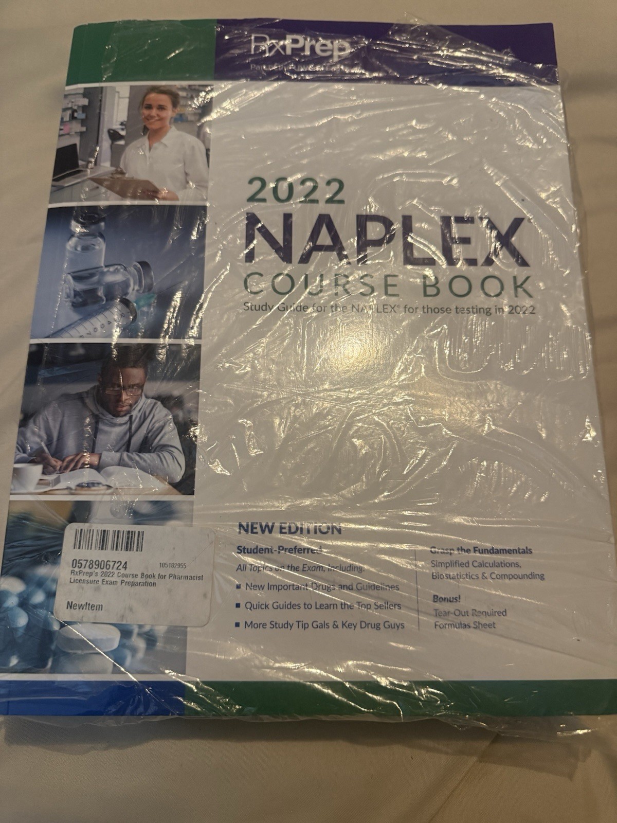 RxPrep 2022 NAPLEX Course Book for Pharmacist Licensure Exam Preparation New