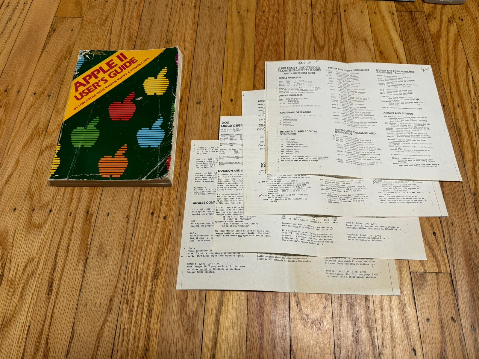 VTG McGraw Hill Osborne Book Apple II User’s Guide PC MAC Computer Gaming BONUS