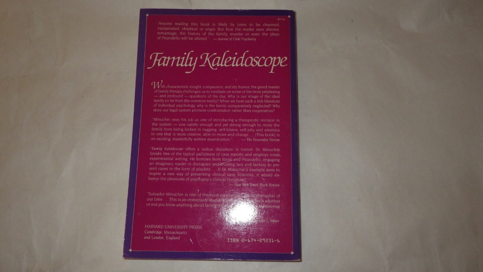Family Kaleidoscope Paperback Salvador Minuchin