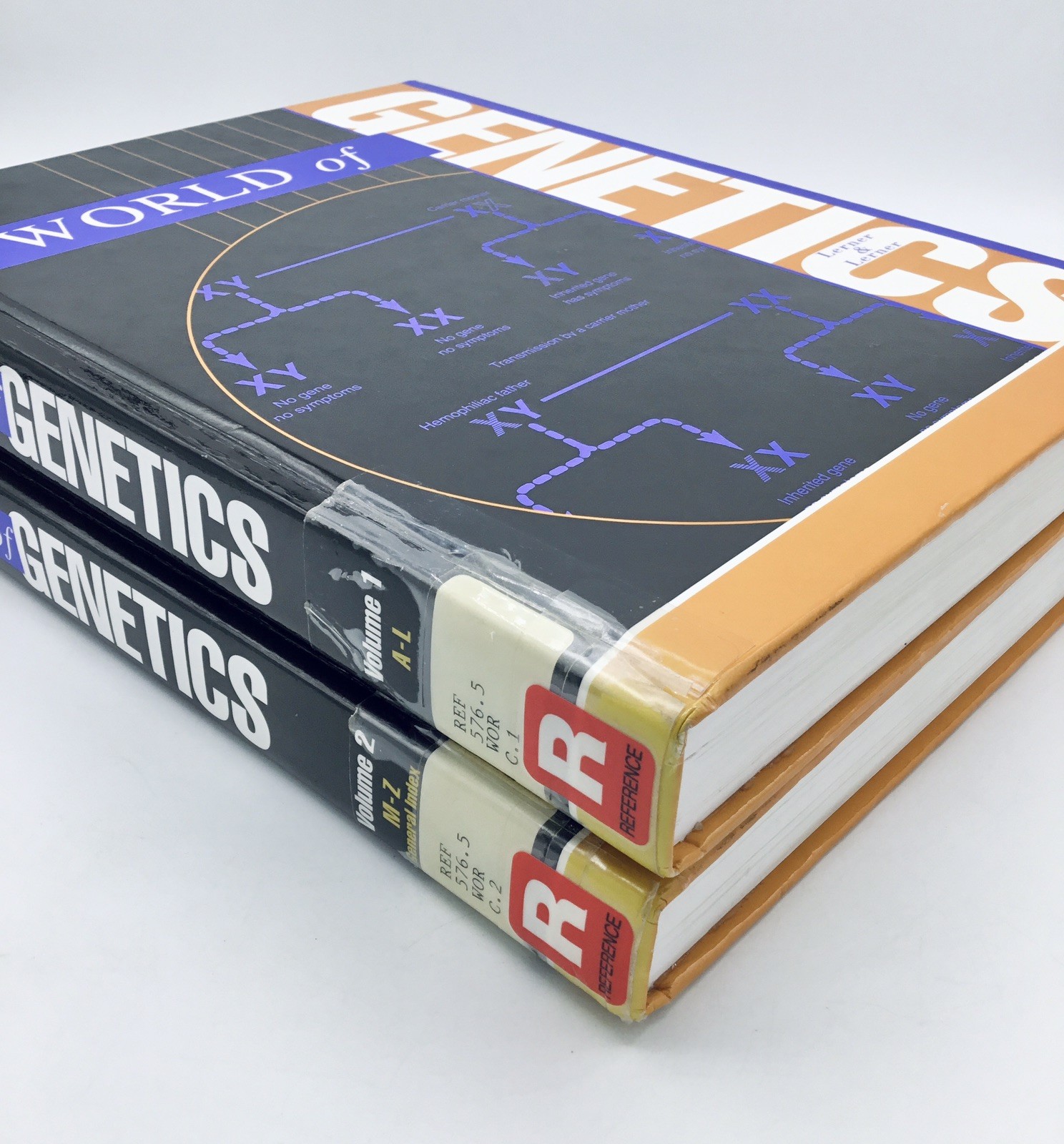 World of Genetics Volume 1 & 2 Gale Group, Lerner & Lerner, HC Set 💥VG