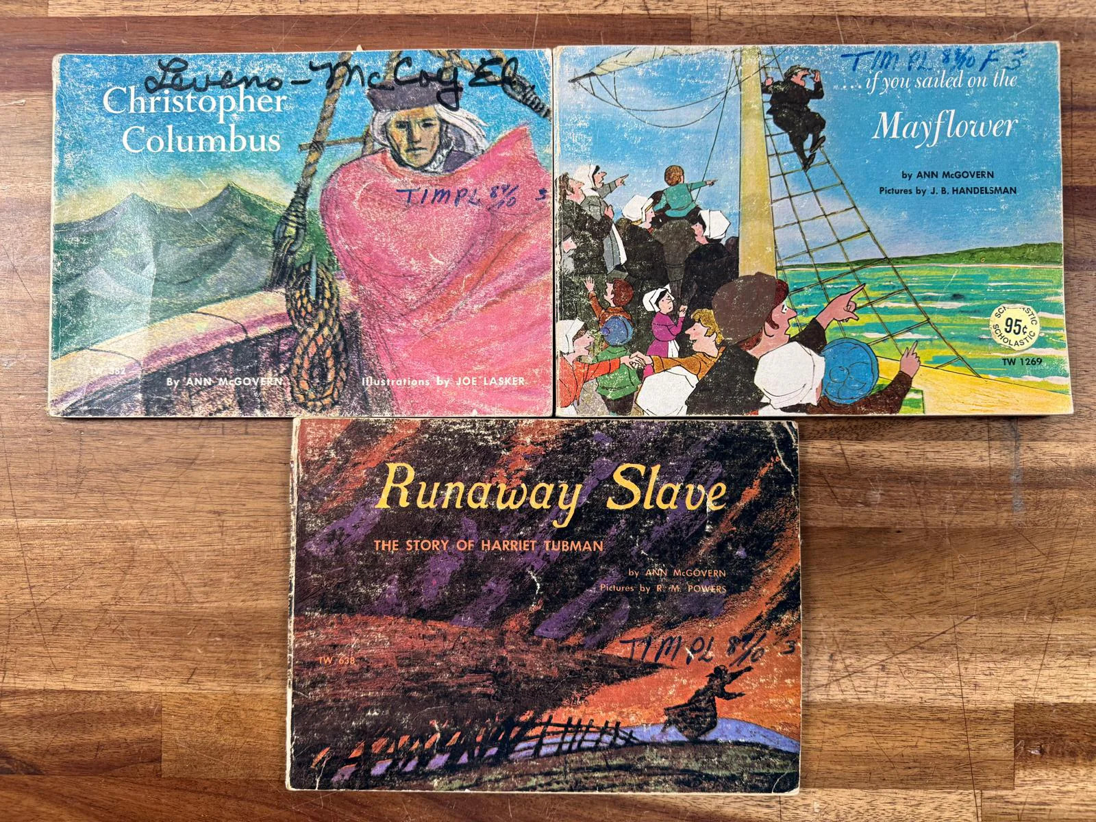 Ann McGovern Lot 3 US History Children Books (Vtg, Good)