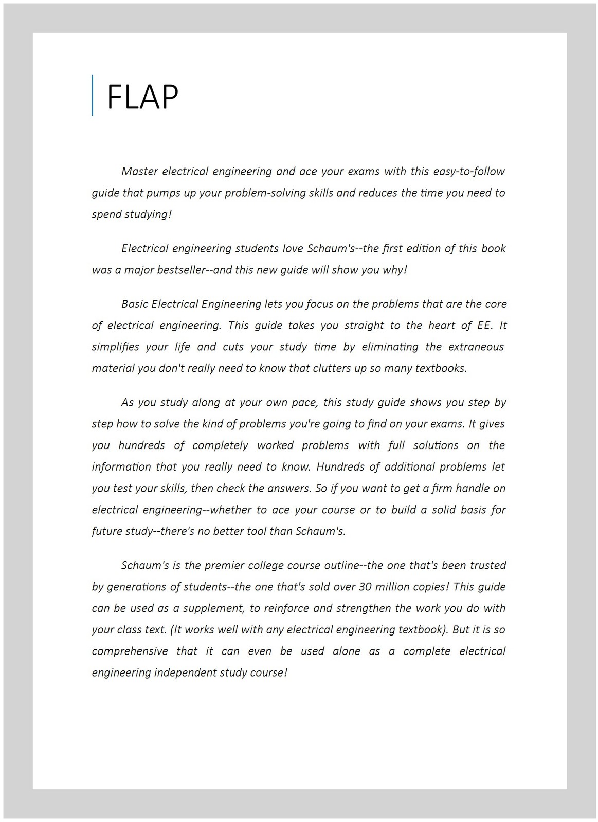 Schaum’s Outline of Theory and Problems of Basic Electrical Engineering, Pape…