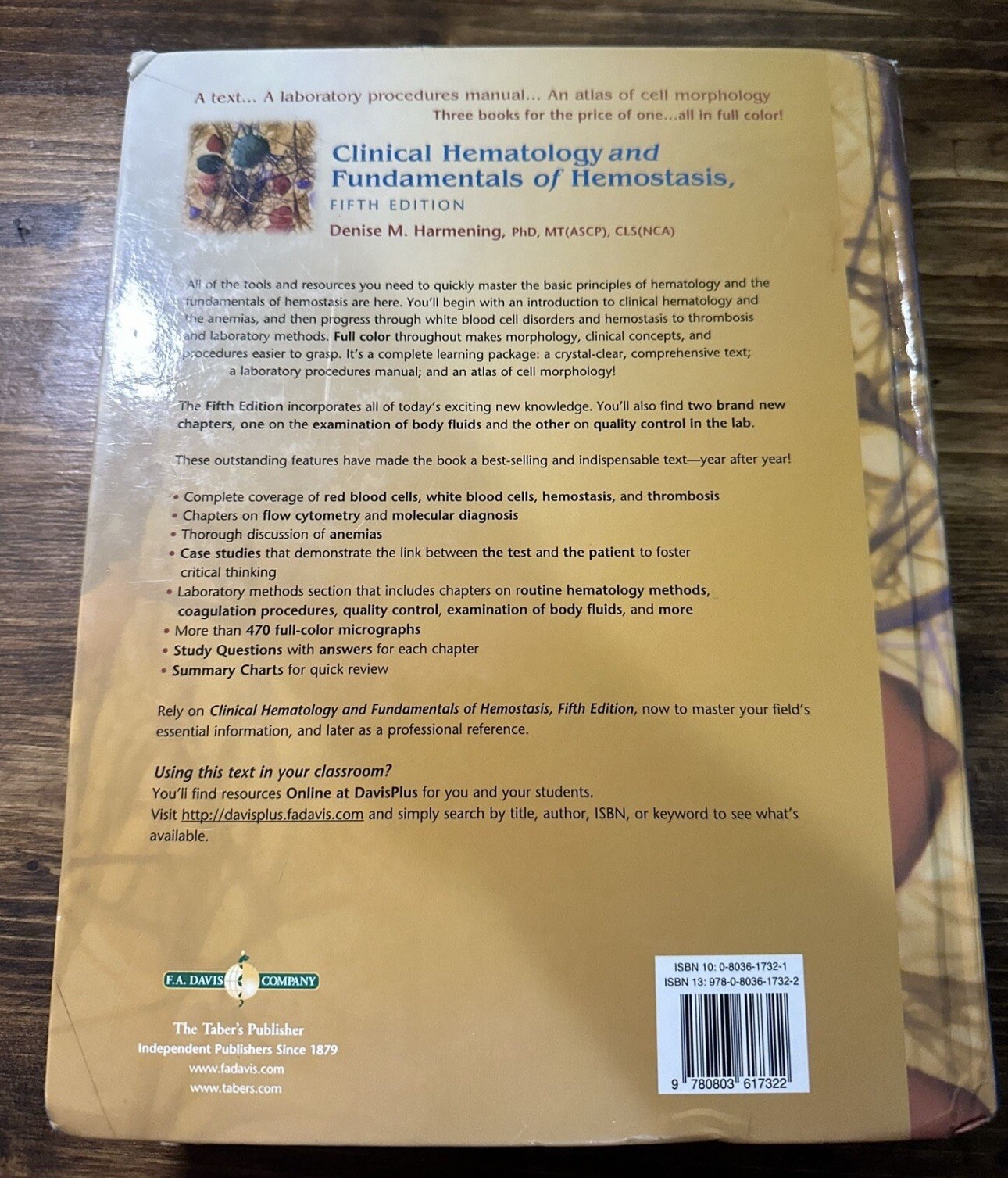 Clinical Hematology and Fundamentals of Hemostasis by Denise M. Harmening (2008,