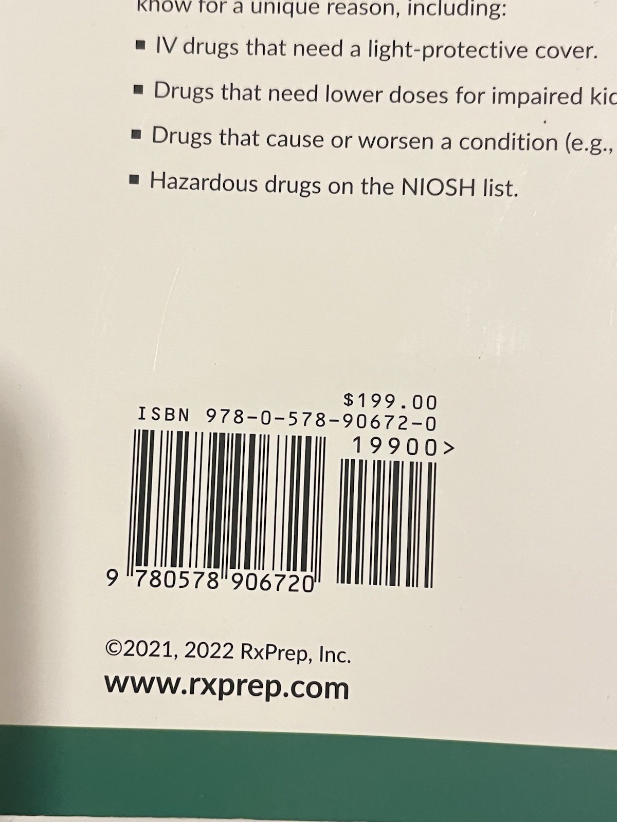 RxPrep 2022 NAPLEX Course Book by RxPrep (2021, Trade Paperback)