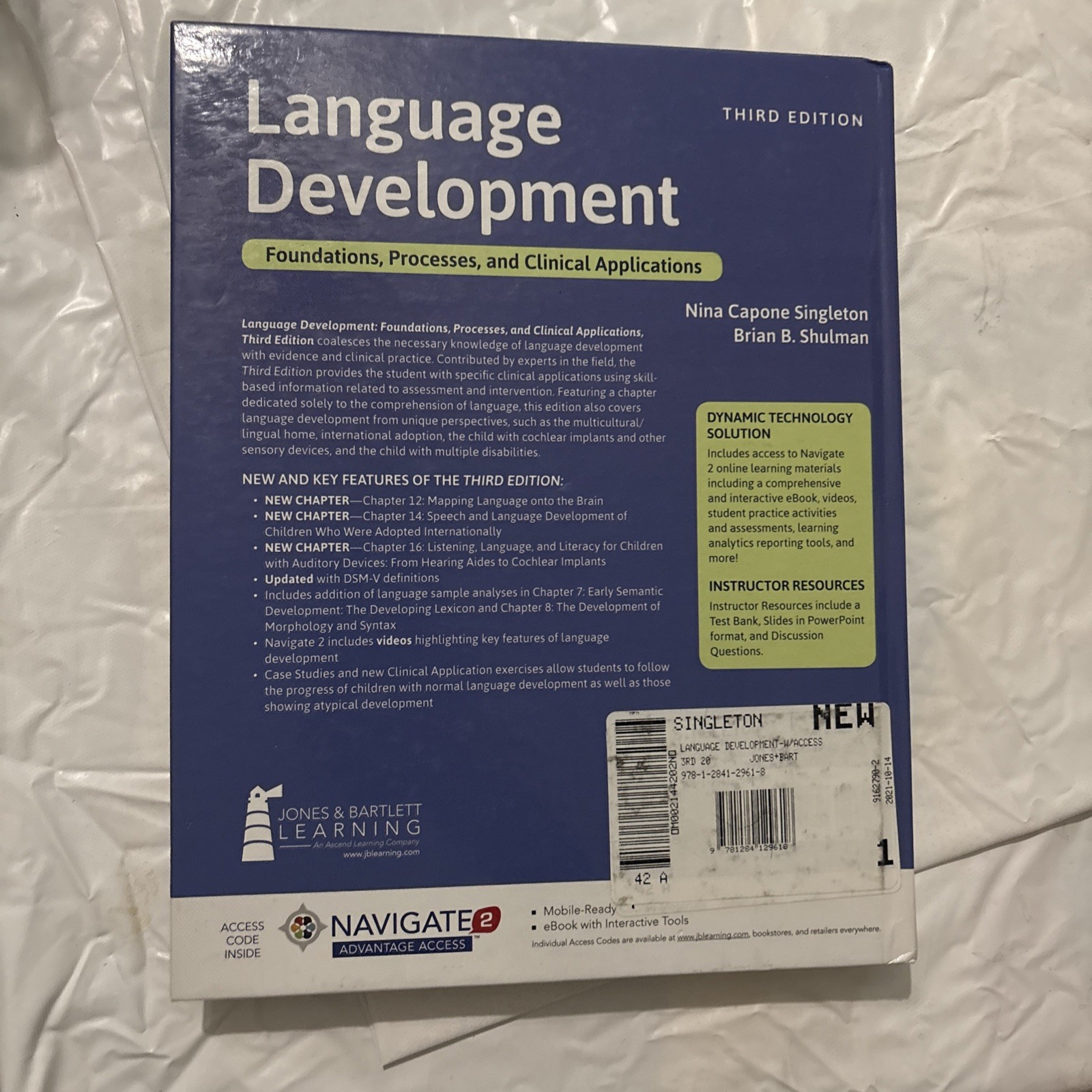 Language Development Foundations Processes Clinical Applications 3rd Edition HB