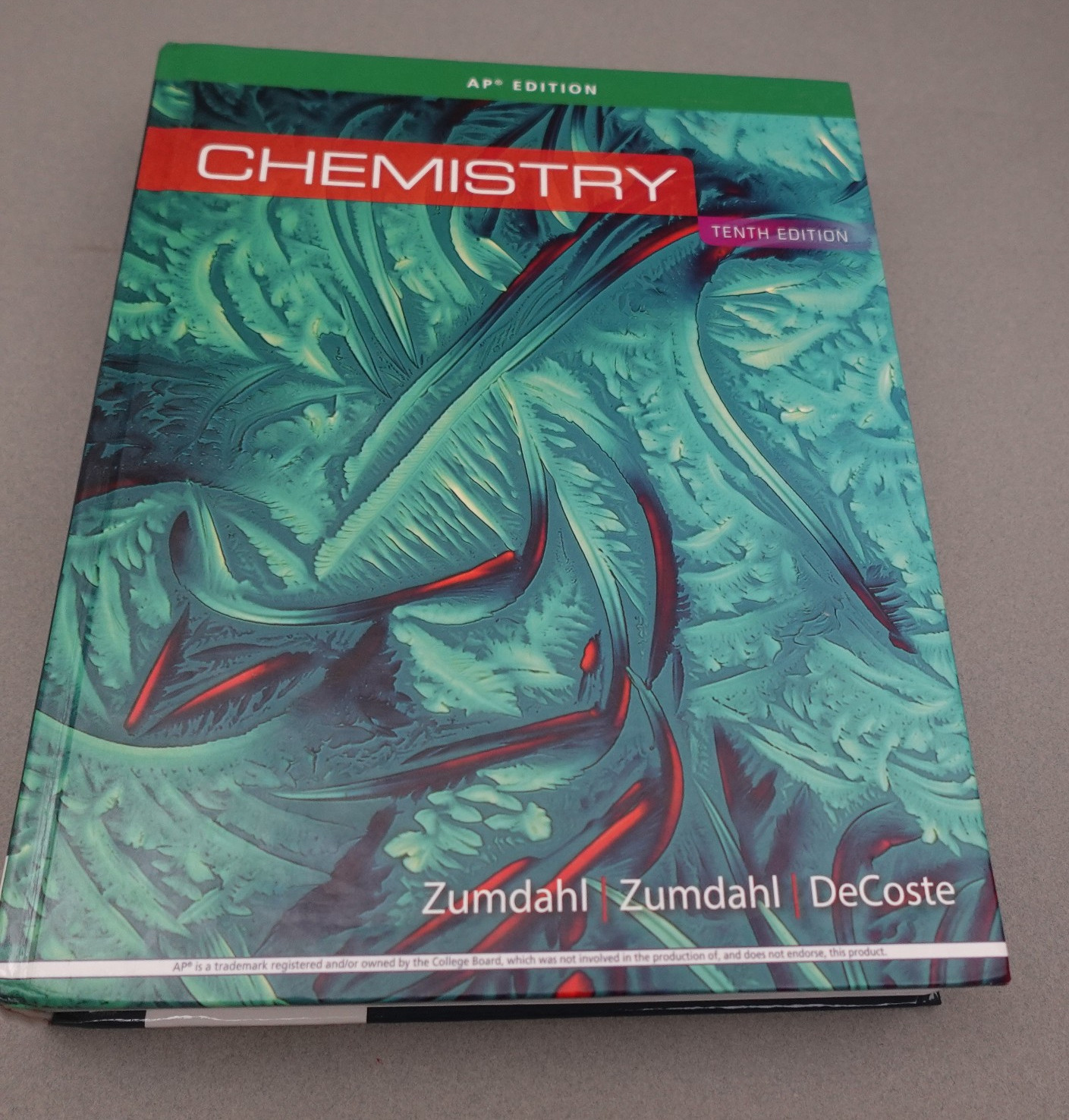 Chemistry AP Edition 10th Hardcover by Zumdahl Textbook