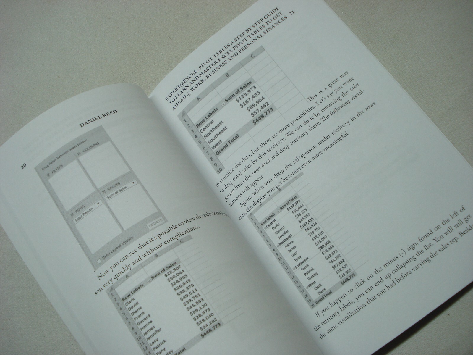 EXPERT @ EXCEL PIVOT TABLES HOW TO BOOKLET BY DANIEL REED (64 PAGES)