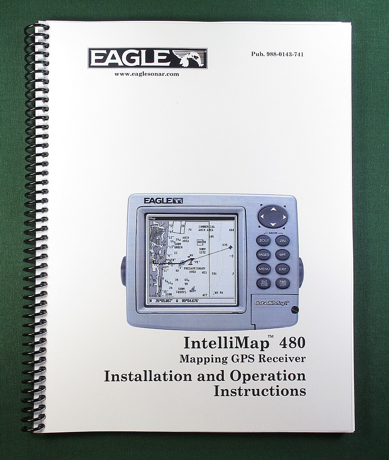 Eagle IntelliMap 480 Instruction Manual: 128 Pages & Protective Covers!