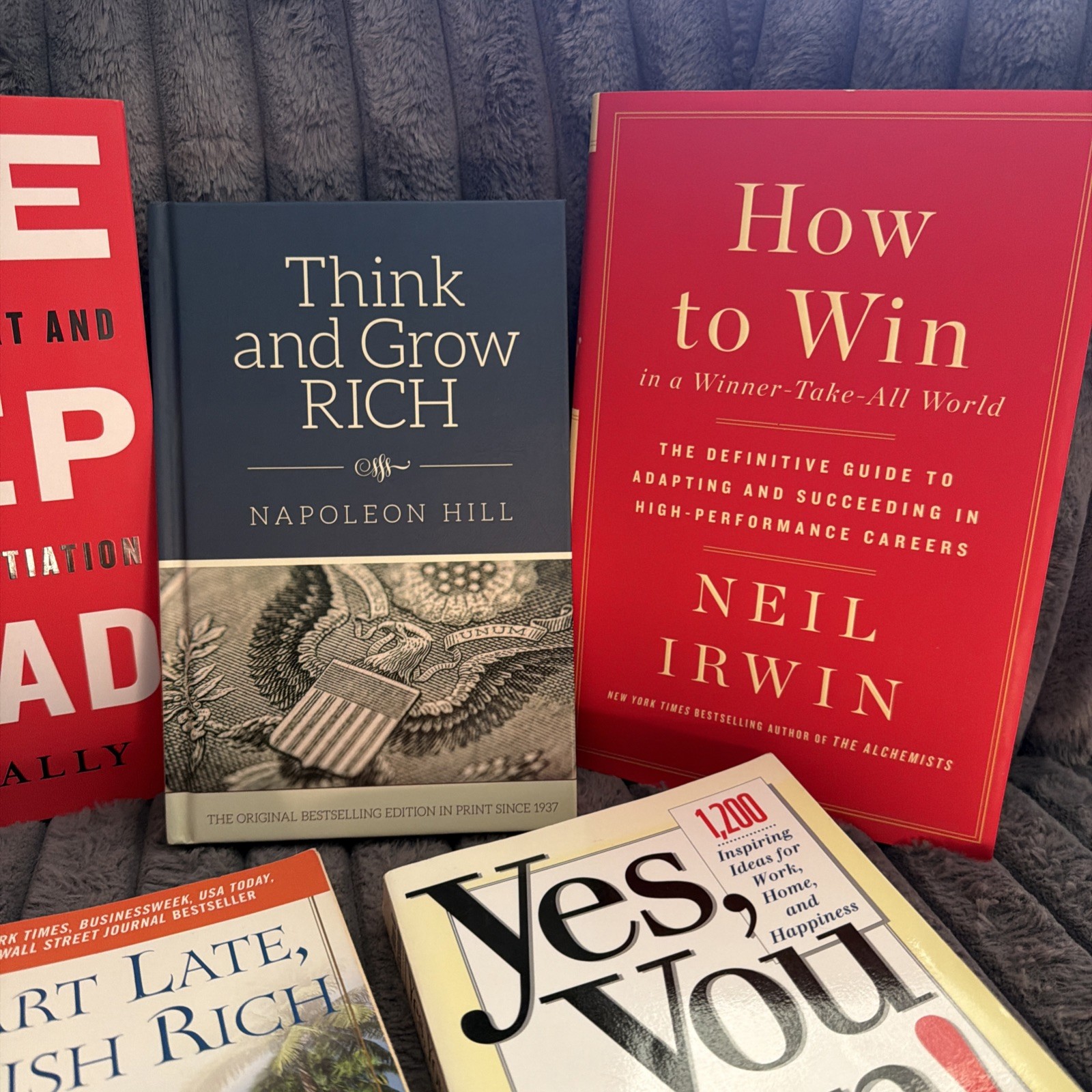 Large Bundle Of Self Help, Get Rich, Better Yourself Books Hardcover & Paperback