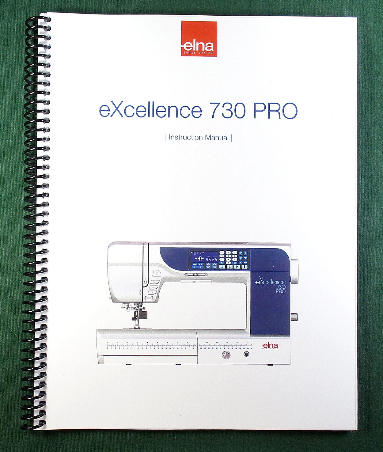 Elna Excellence 730 Pro Instruction Manual: 96 Pages & Protective Covers!