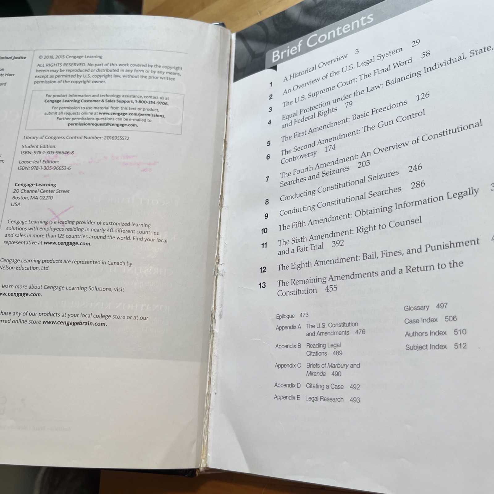 Constitutional Law & the Criminal Justice System 7th Edition MindTap Course List