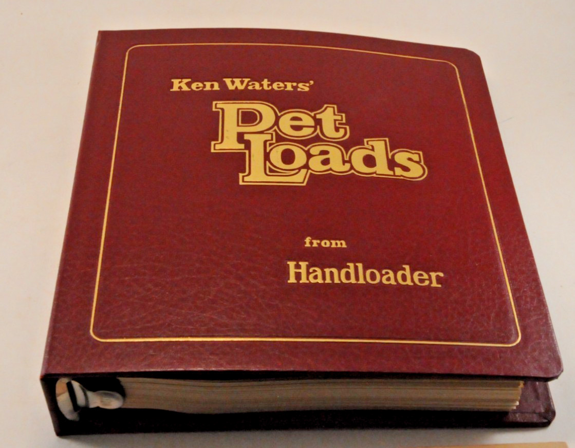 Ken Waters Pet Loads 2nd Edition April 1980 Binder 418 Pages 5-Ring Binder