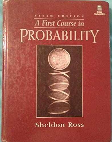 A First Course in Probability – Hardcover, by Ross Sheldon M. – Acceptable