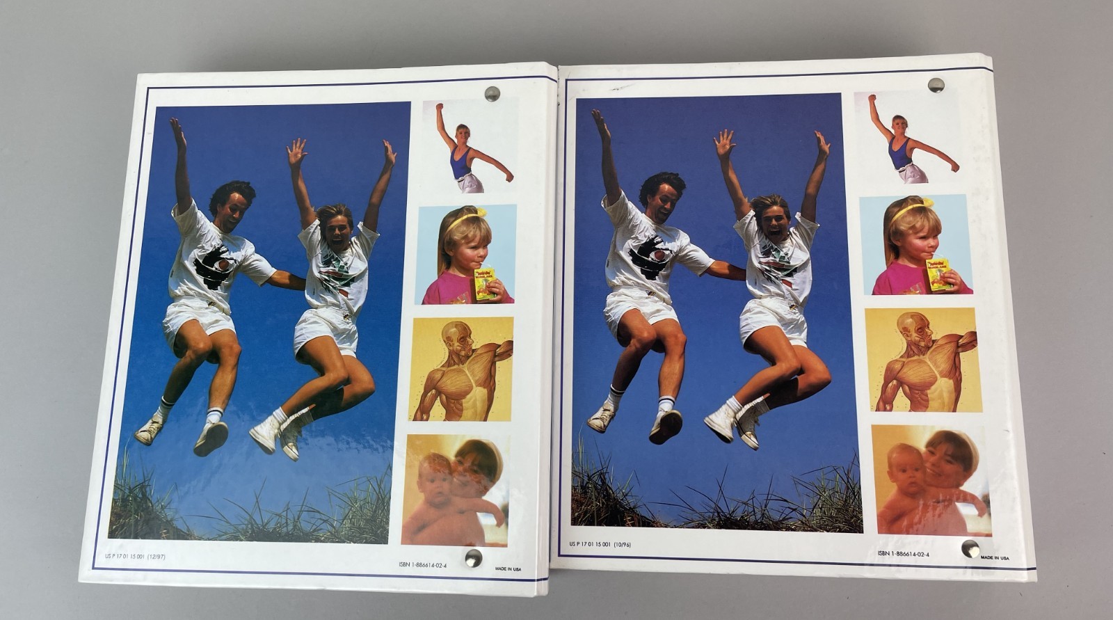 Vintage 90s Home Health Handbook Binders SET OF 2 MIXED Chapters