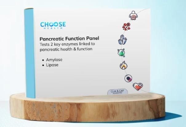 Pancreatic Function Test | 2 in 1 at Home Test | Amylase | Lipase | Cap & CLIA