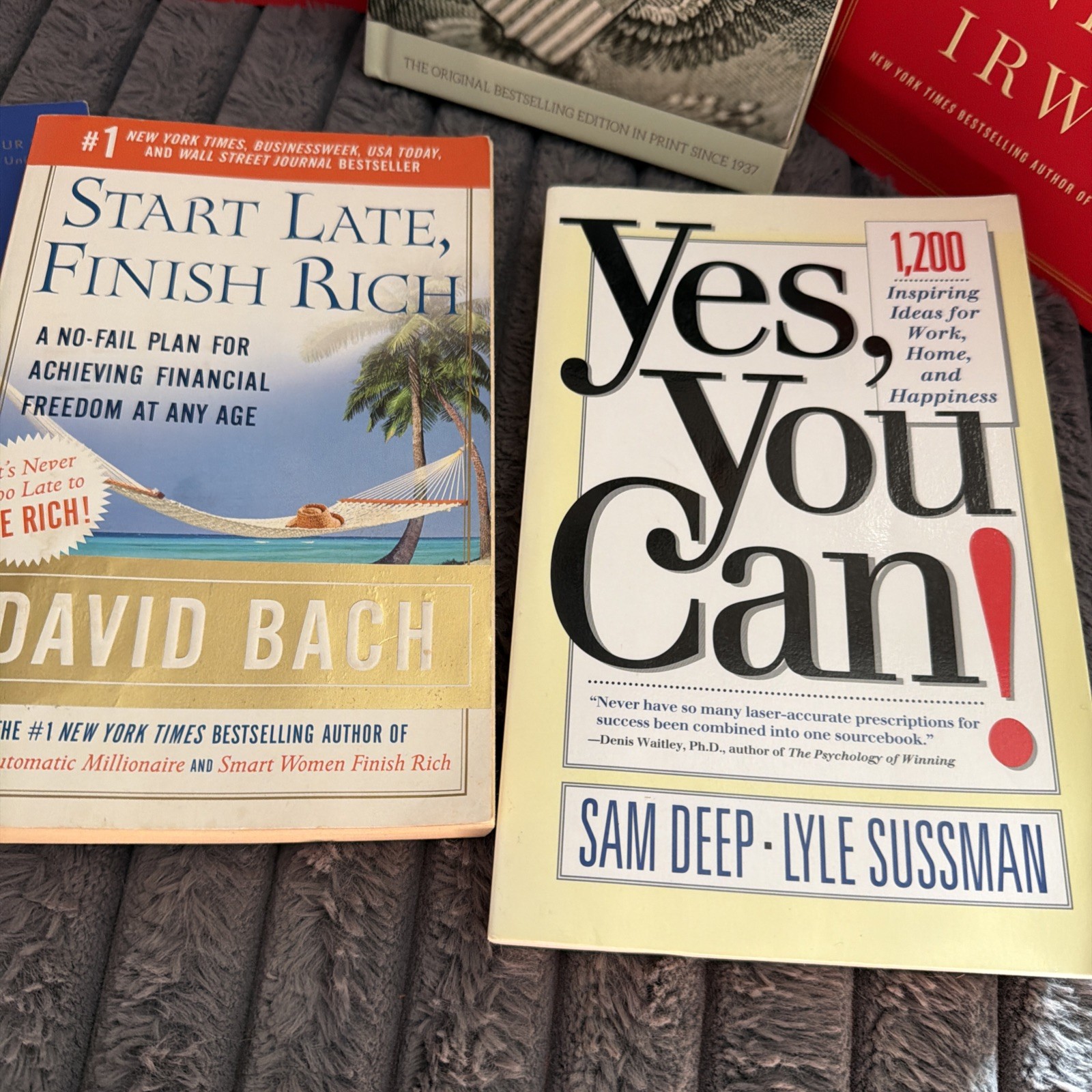 Large Bundle Of Self Help, Get Rich, Better Yourself Books Hardcover & Paperback