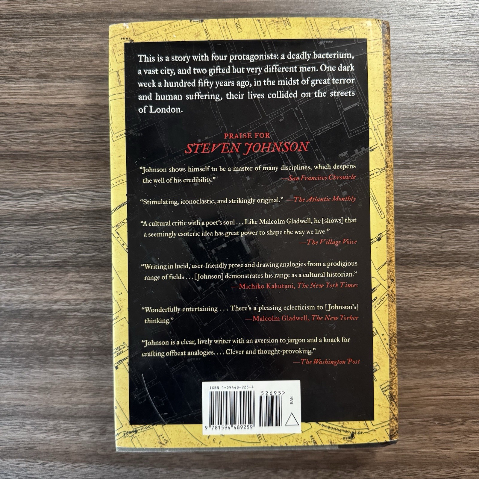 The Ghost Map by Steven Johnson – FIRST EDITION – 3rd PRINTING – 2006