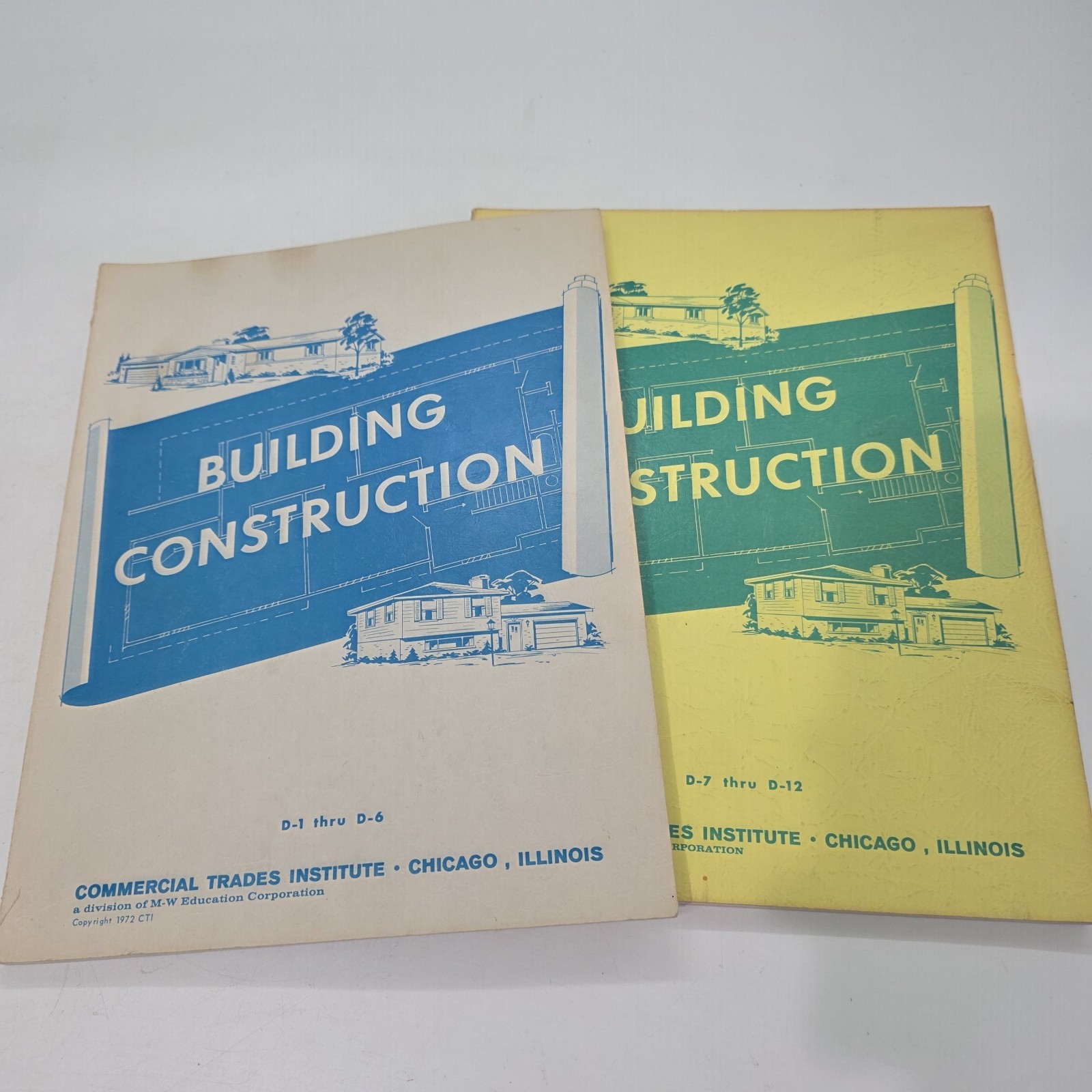 Building Construction Books Lot Of 19 Commercial Trades Institute 1969-1973