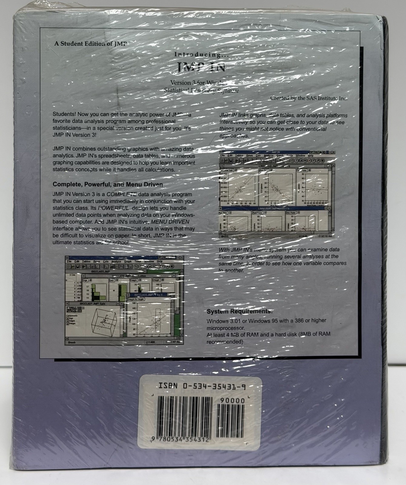 Jmp In by Sasinstitute Staff 1997, Digital, Other New Sealed [PAPERBACK]