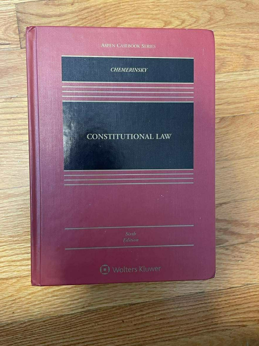 Aspen Casebook Ser.: Constitutional Law by Erwin Chemerinsky (2019, Book, Other)