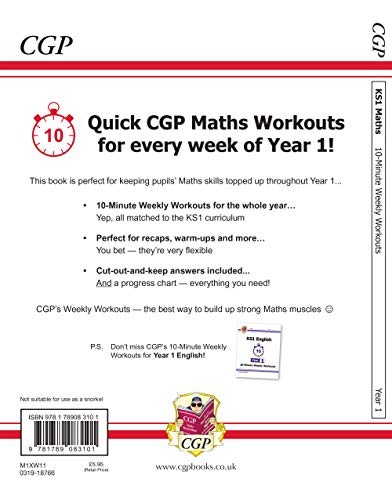 KS1 Maths 10-Minute Weekly Workouts – Year 1: perfect for catch-up and learning