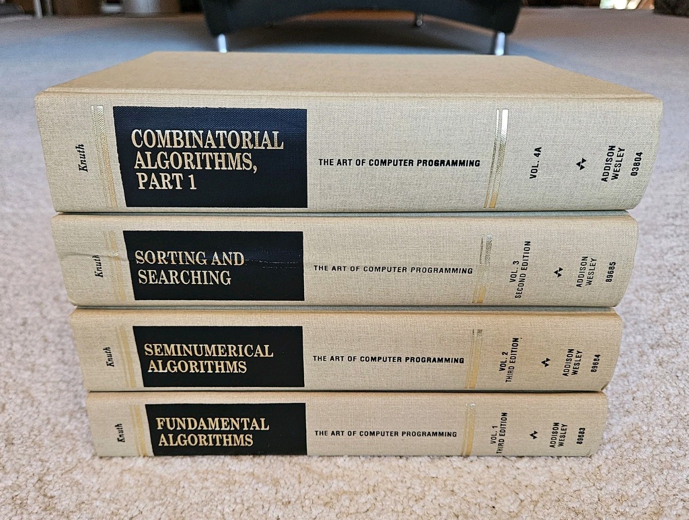 THE ART OF COMPUTER PROGRAMMING, Volumes 1, 2, 3 & 4A by Donald E. Knuth