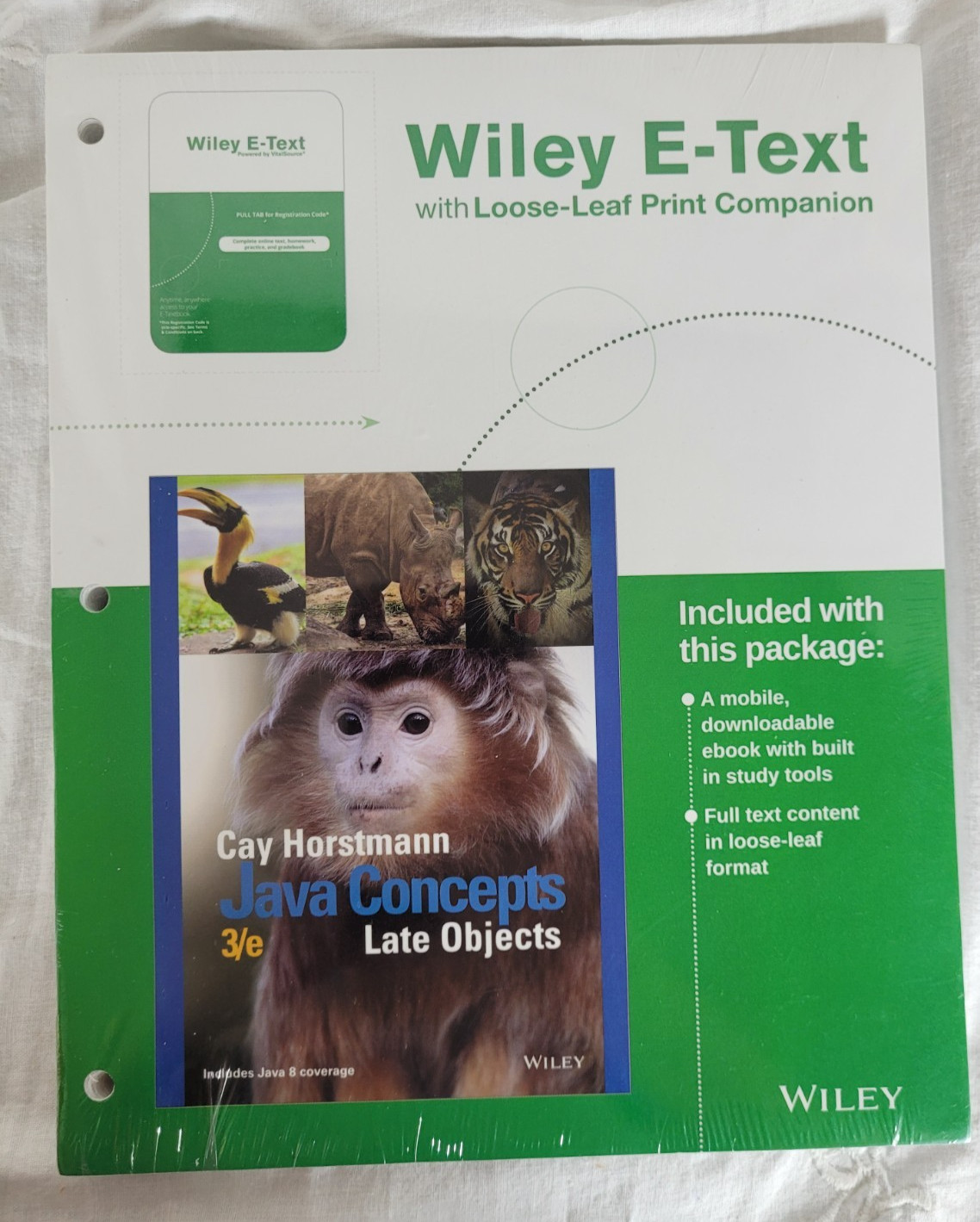Wiley E-Text Java Concepts Late Objects Cay Horstman Loose Leaf NIP