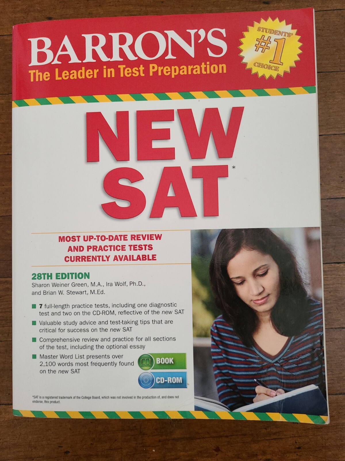 Barron’s New SAT by Ira K. Wolf, Sharon Weiner Green and Brian W. Stewart (2015,