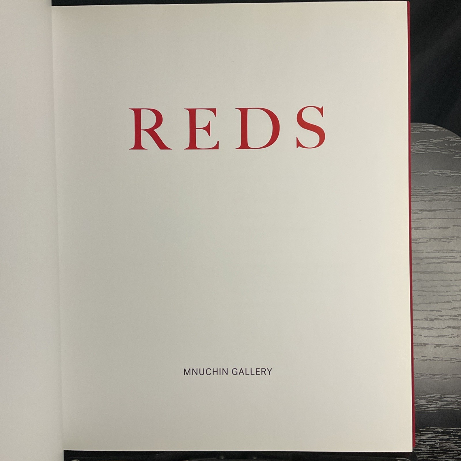 REDS Mnuchin Gallery Art Exhibition Catalog 2018 Suede Hardcover Brilliant Book