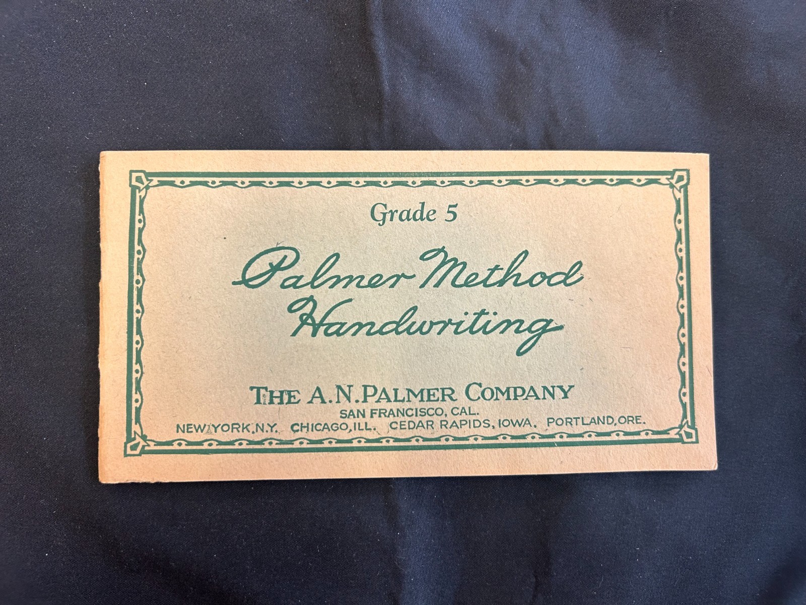 Antique Palmer Method Handwriting Textbook Grade 5 The A.N. Palmer Company