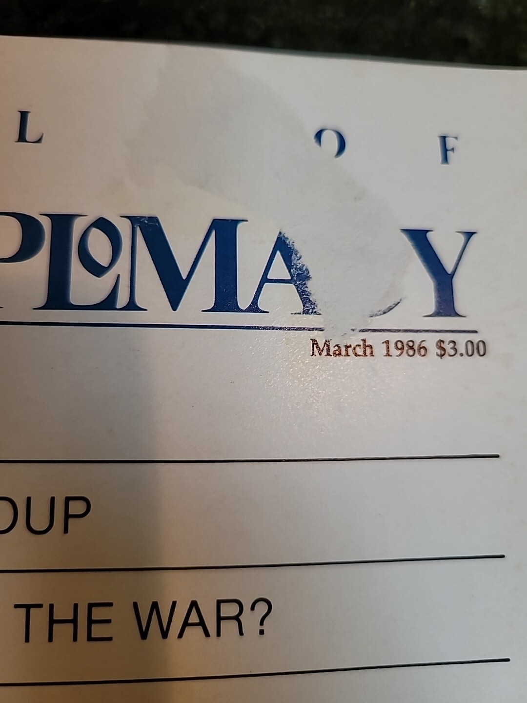 Journal Of Defense & Diplomacy, 1986. Terrorism, SDI, 64 Pages