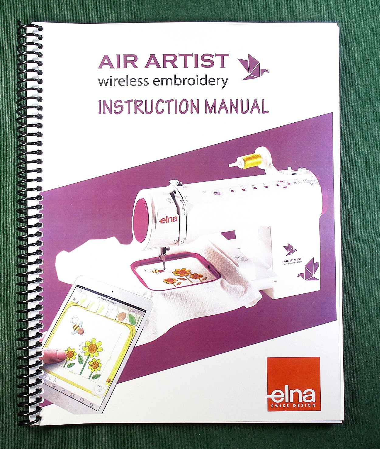 Elna Air Artist Instruction Manual: Full Color 42 Pages & Protective Covers!
